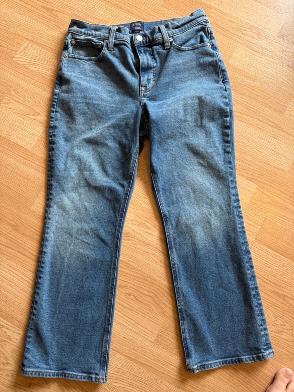 J. Crew Factory Women's Medium Blue Cropped Jeans